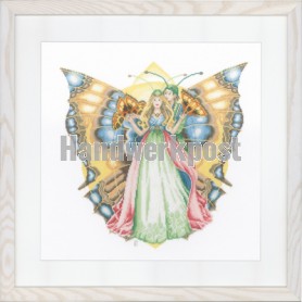 borduurpakket vlinder duo