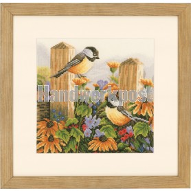 borduurpakket kwetterende vogels