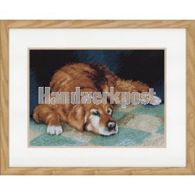 borduurpakket slapende hond