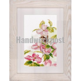 borduurpakket marjolein bastin, rose bloemen met vogel