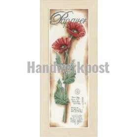 borduurpakket rode papavers