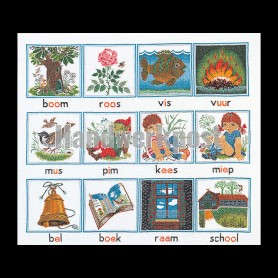 borduurpakket boom-roos-vis