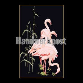 borduurpakket flamingo's