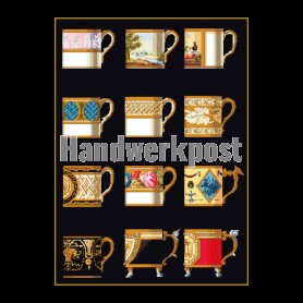 borduurpakket kopjes op zwart
