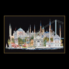 borduurpakket istanbul op zwart