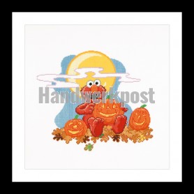 borduurpakket sesamstraat, elmo in halloweensfeer