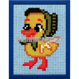 kruissteekwandkleed eendje-1