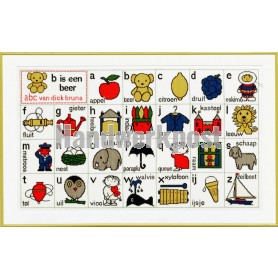 borduurpakket dick bruna, a.b.c.
