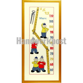 borduurpakket buurman&buurman, groeimeter/meetlat marc
