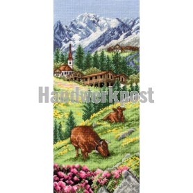 borduurpakket zwitserse alpen