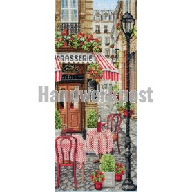 borduurpakket stadscene in parijs