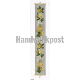 borduurpakket bellekoord, rozen/margrieten