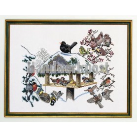 borduurpakket vogelhuisje