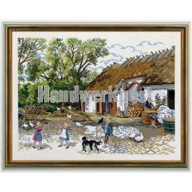 borduurpakket spelen op de boerderij