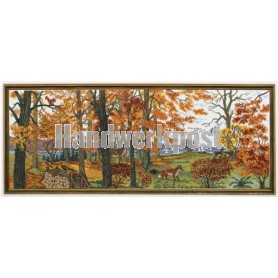 borduurpakket herfstlandschap met bosdieren
