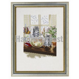 borduurpakket poezen bij vissenkom