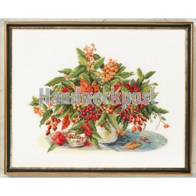 borduurpakket herfstboeket