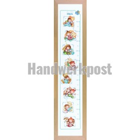 borduurpakket kleine mensjes, groeimeter/meetlat 
