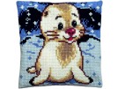 kruissteekkussen zeehondje