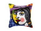 kruissteekkussen picasso, faces-2