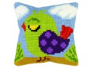kruissteekwandkleed vogeltje