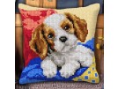 kruissteekkussen king charles pup