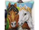 kruissteekkussen paarden