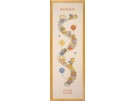 borduurpakket bobbi/happy friends, geboorte/groeimeter/meetlat michelle