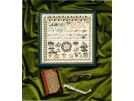 borduurpakket merklap, biedermeier