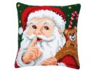 kruissteekkussen kerstman