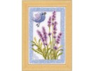 borduurpakket lavendel met vogel