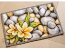 kruissteekvloerkleed lotusbloemen