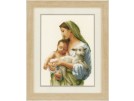 borduurpakket maria met het kindje jezus en lam