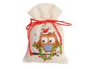 borduurpakket kruidenzakje, kerstuiltje met kersttak