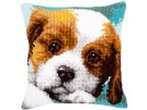 kruissteekkussen puppy
