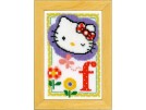 borduurpakket hello kitty, letter F