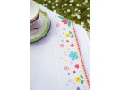 dekservet lief!, kleurige bloemen, wit met aida rand