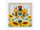 borduurpakket maya de bij, tussen de zonnebloemen