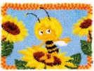 knoopkleed maya de bij, maja op zonnebloem