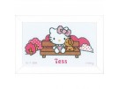 borduurpakket hello kitty, geboorte tess