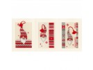 borduurpakket kerstkaart (3 st.) kerstkabouters