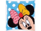 kruissteekkussen mickey mouse, minnie kiekeboe
