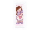 borduurpakket boekenlegger, popcorn bear, candyfloss