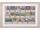 borduurpakket hoogeveens leesplankje, aap, noot, mies