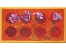 borduurpakket rose bloemen op rood