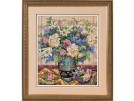 borduurpakket stilleven, vaas met bloemen