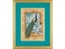 borduurpakket pauw met bloemen (klein)