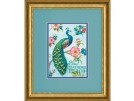borduurpakket pauw met bloemen