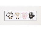 borduurpakket koe-schaap-varken-stier