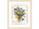 borduurpakket marjolein bastin, veldboeket met bloemenrand